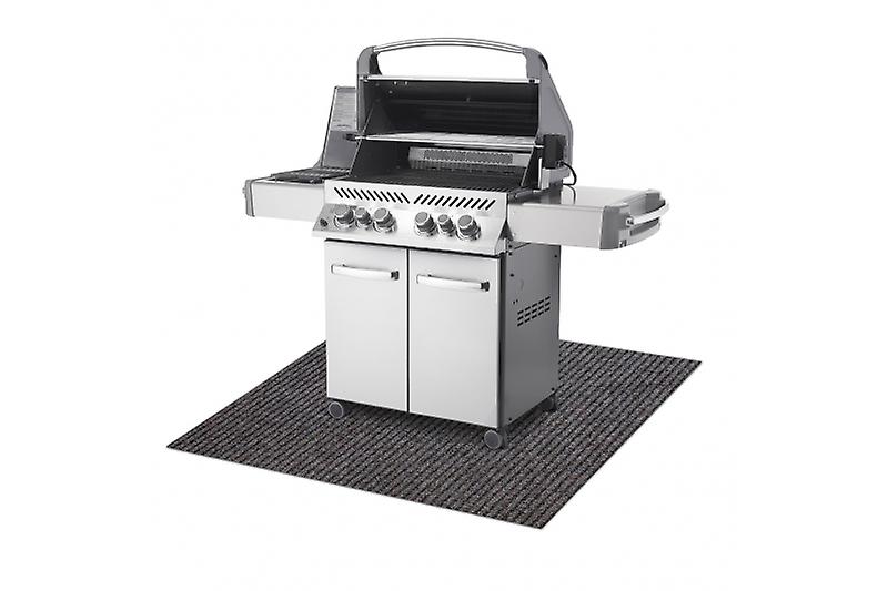 Protective grill mat GIN 1206 for the terrace, outdoor - light brown
