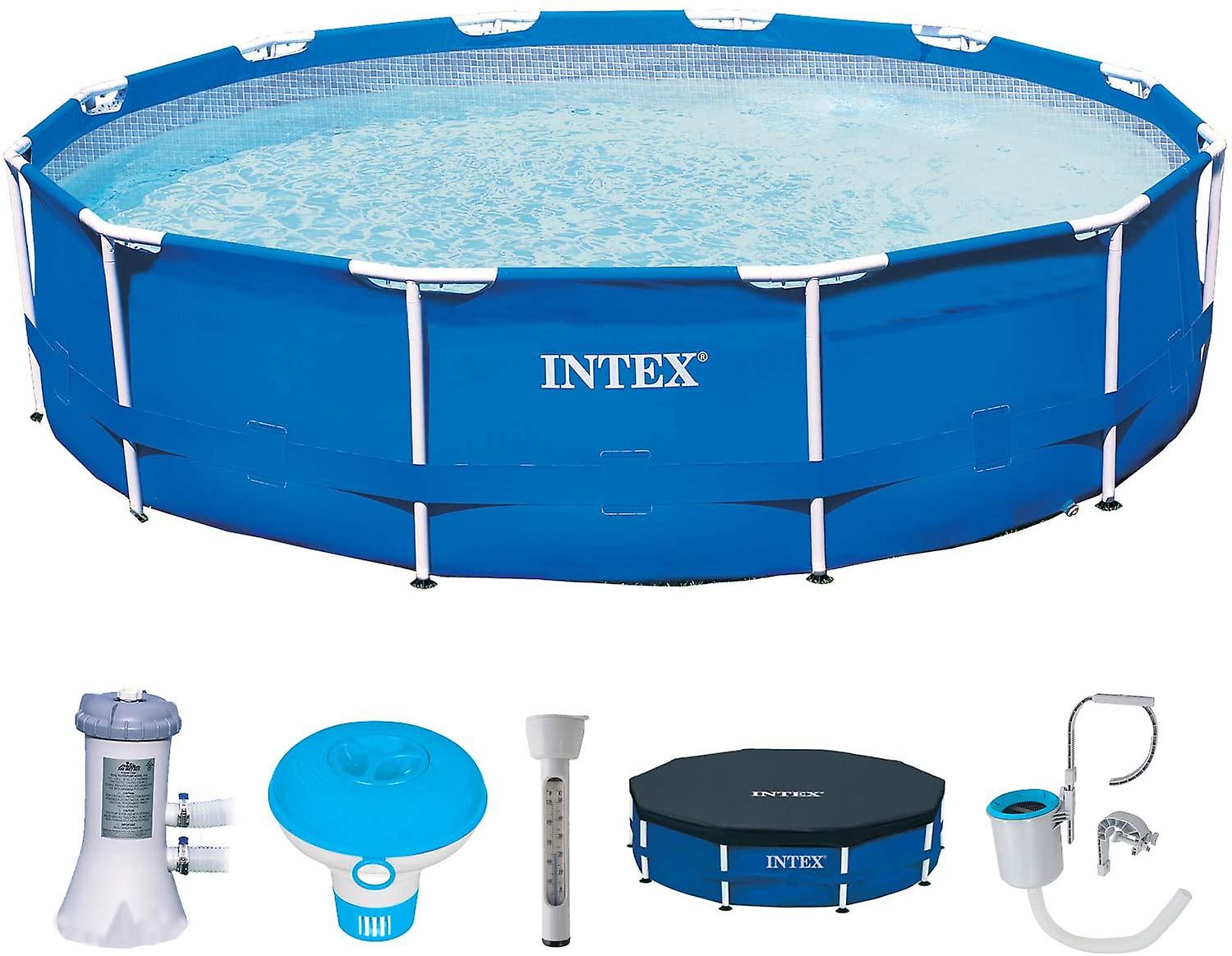 Intex 28214 Frame Pool 366 X 76 Cm Complete Set