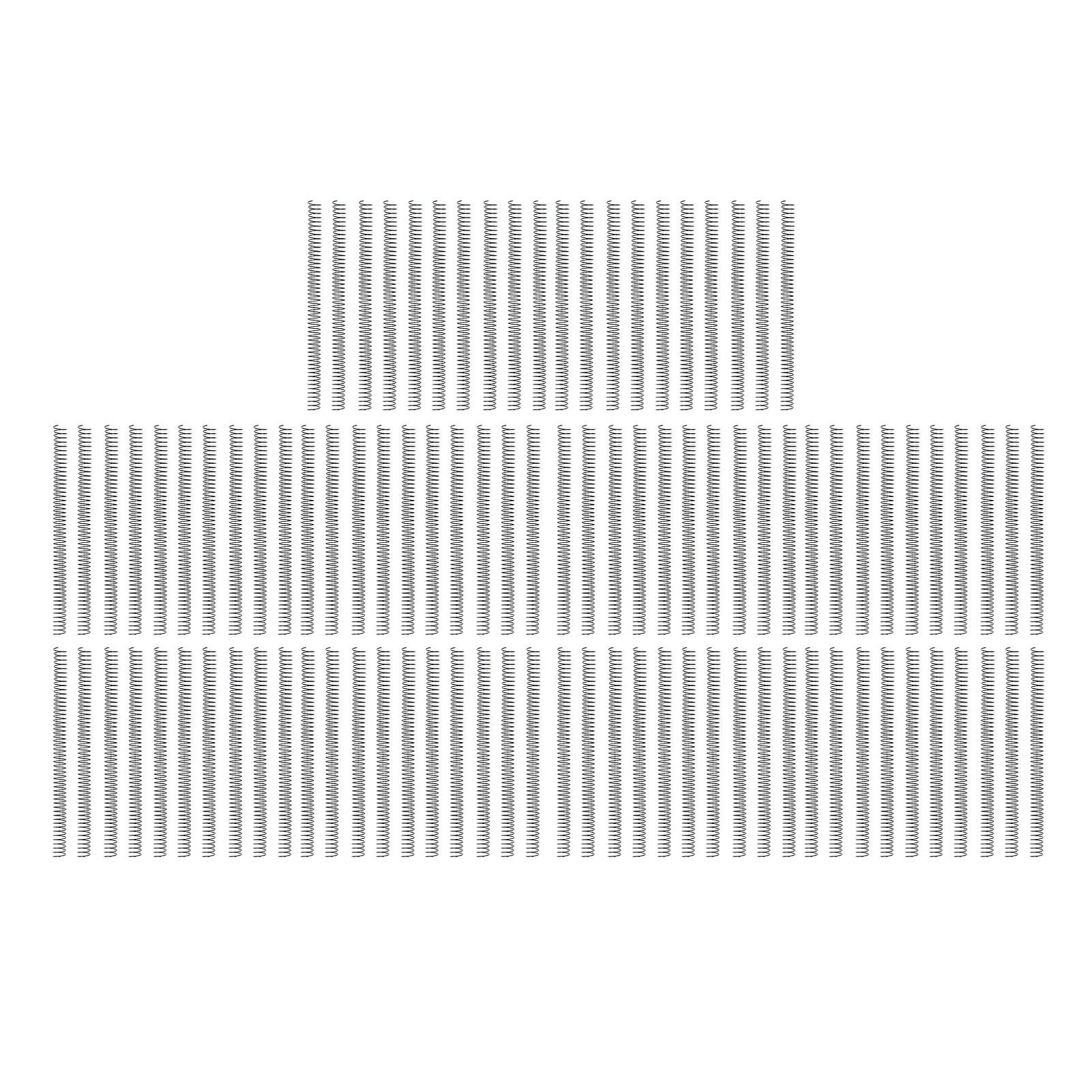 100Pcs σπειροειδείς συνδετικές σπείρες μετάλλων διάμετρος 48 δόντια 4:1 πίσσα 170 σπείρες δέσμευσης ικανότητας φύλλων για το έγγραφο A4
