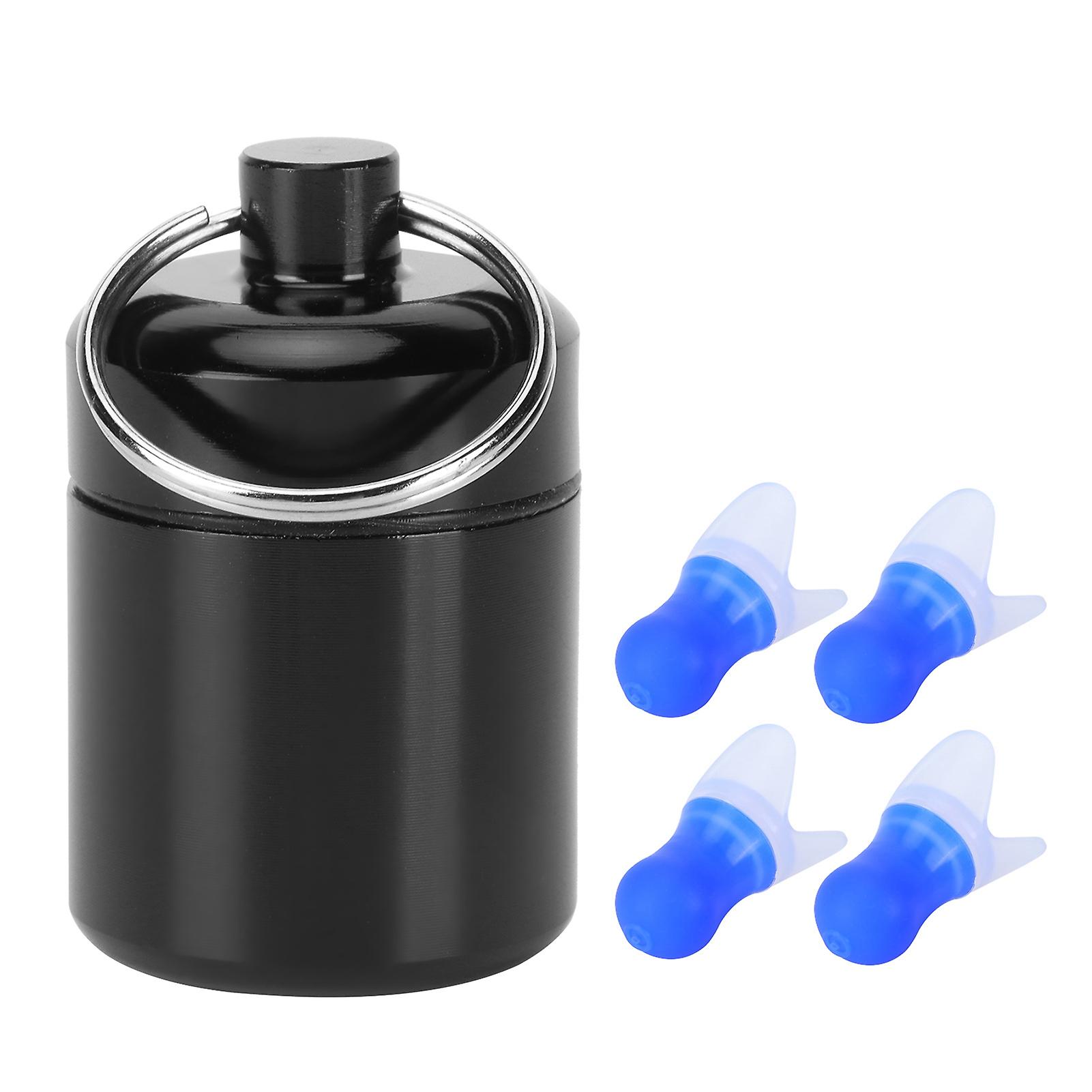 Waterproof Ear Plugs with Filter Noise Reduction Reusable Earplug Protector for SwimmingBlue Flying Earplug