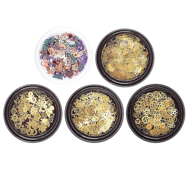 5pcs Autocollant de manucure de Noël