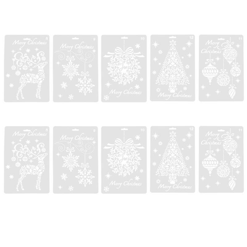 10pcs Xmas Painting Template
