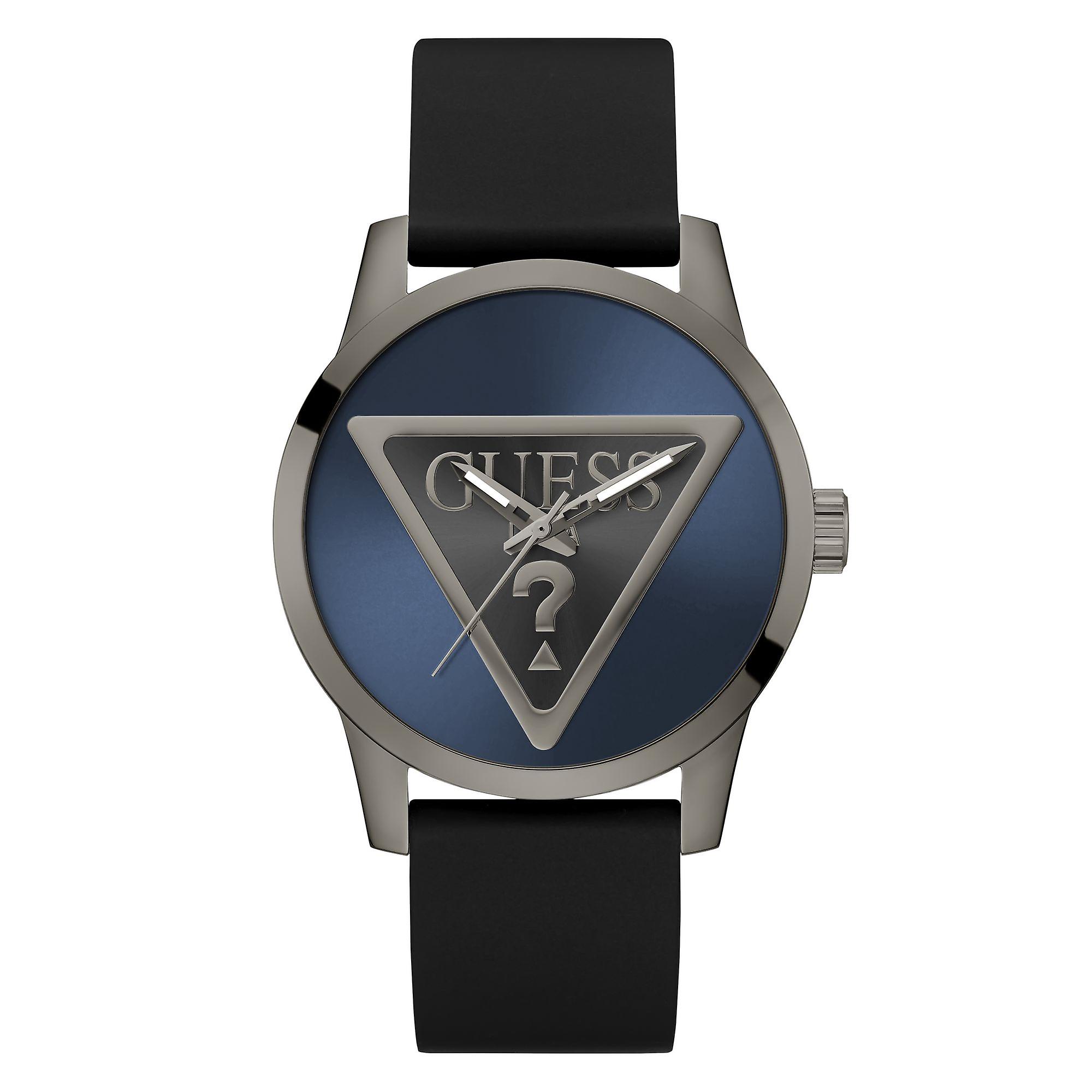 Guess Men's Watch Wristwatch BADGE GW0781G5 Leather
