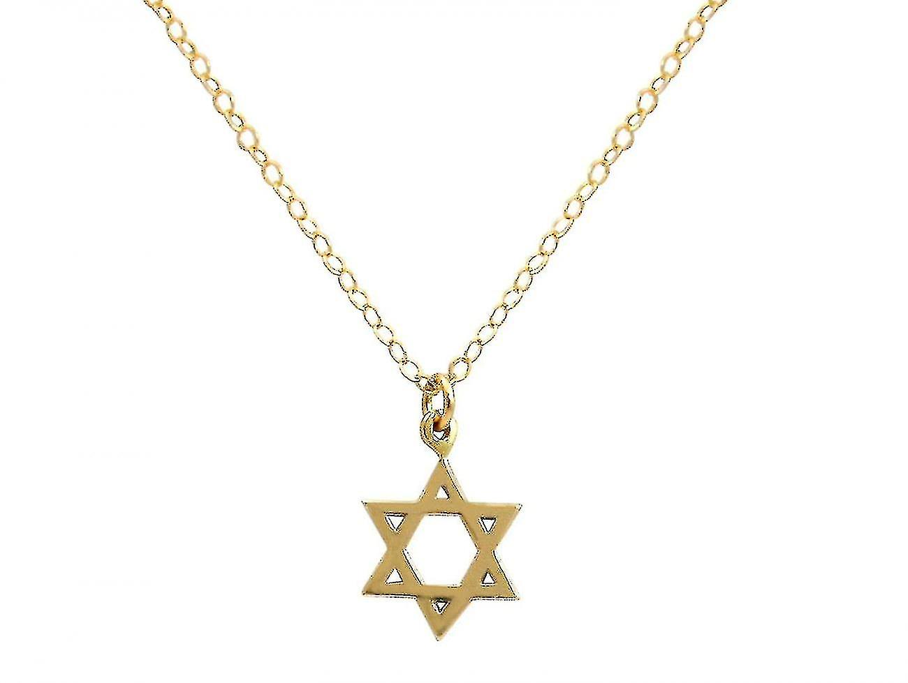 Kaulakoru Daavidin tähti, Daavidin tähti, kullattu hopea 13mm