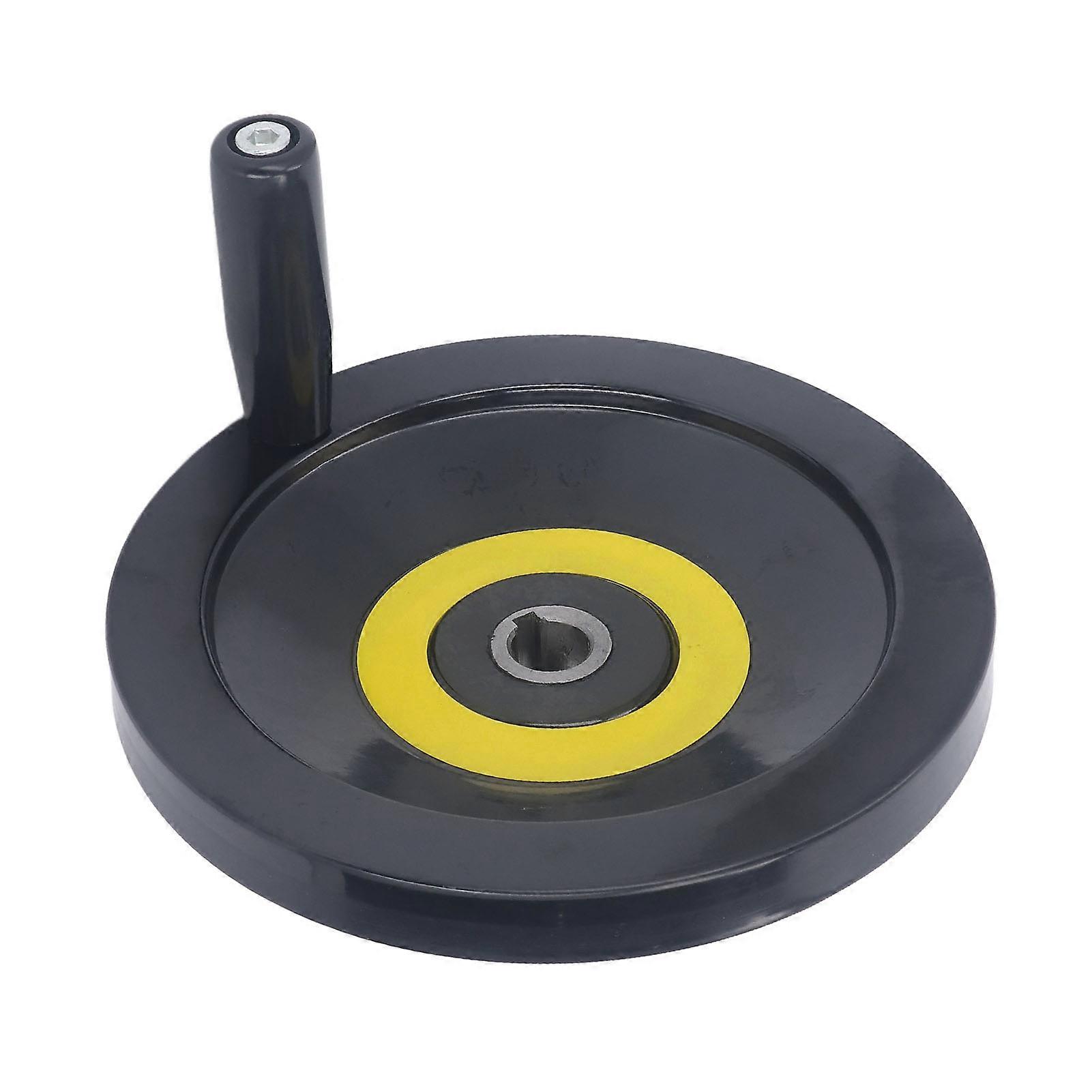 Revolving Handle Hand Wheel 18x200mm Backside Corrugated Hand Crank Handwheel for Lathe Milling Machine Grinder