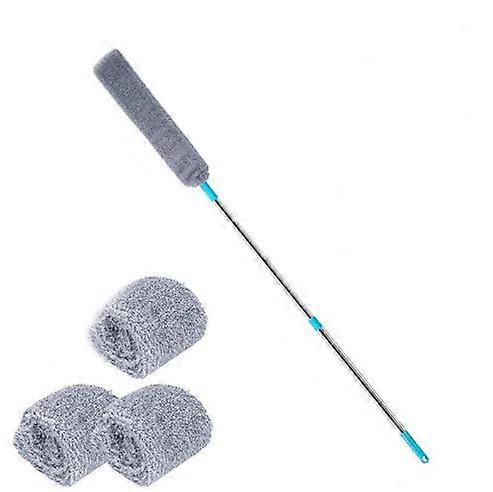 Dust Cleaner Under Appliance Microfiber Duster Dust Brush with Extension Pole Cleaning Duster for Bed High Ceilings Furniture Bottom Household Ga