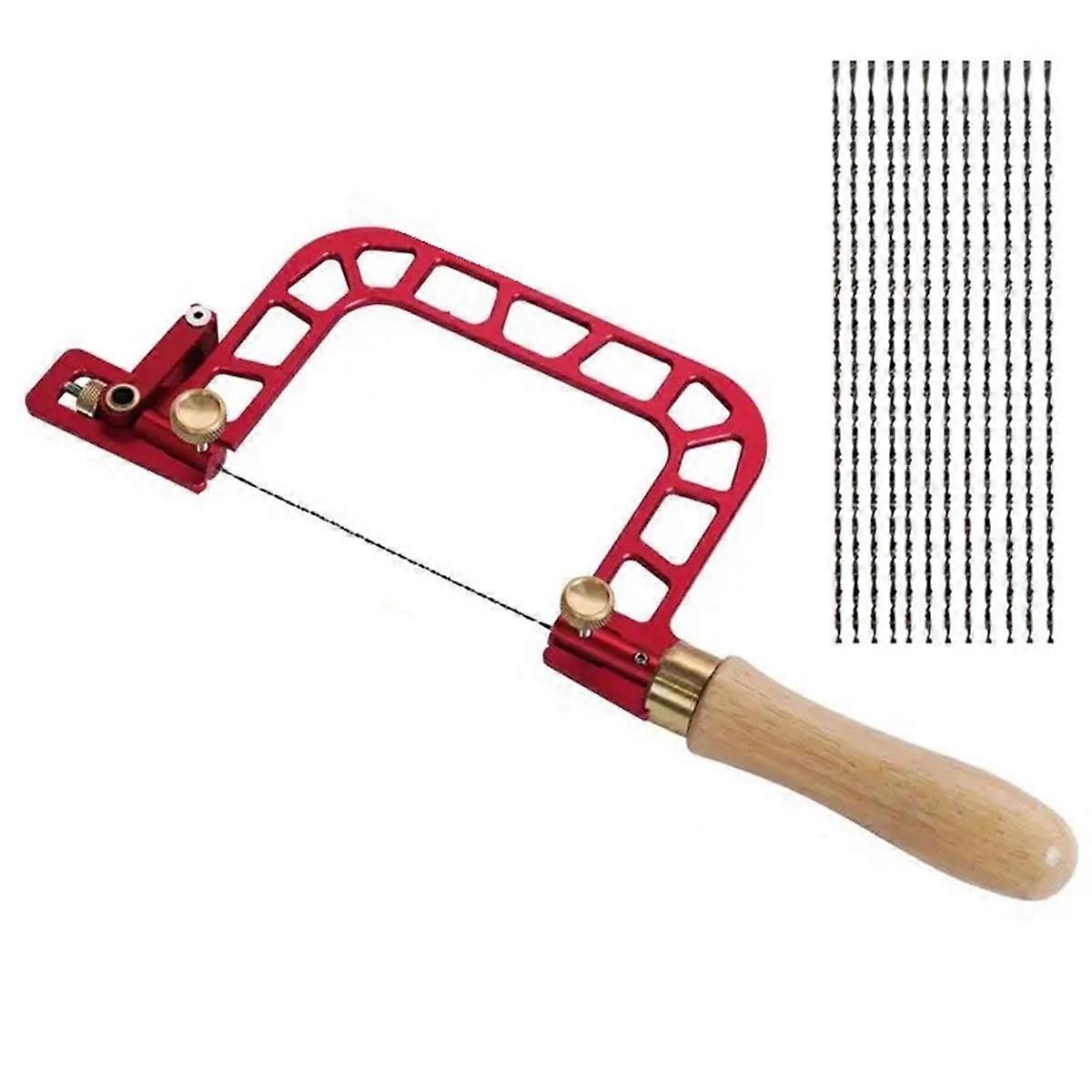 Steel Frame Coping Saw Precision Engraving Saw Hand Wire Saw Cutting Saws Efficient Hand Tool Self-Cleaning WithHandle B
