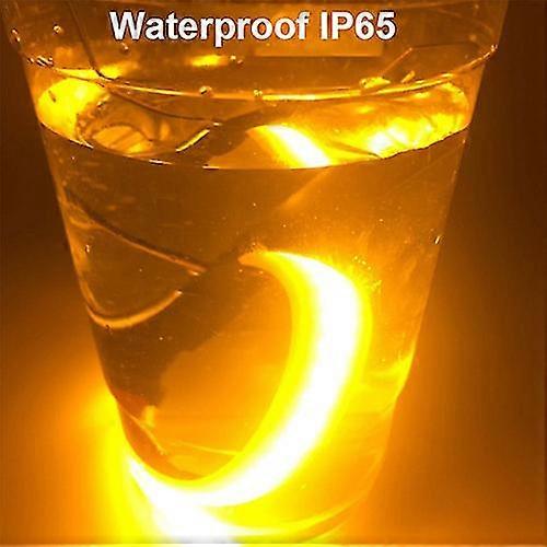 Exquisite 2pc Universal Motorcycle Turn Signal Light 12v Led Fork Turn Signal Strip Light Flashing Amber Lamp For 45-70mm