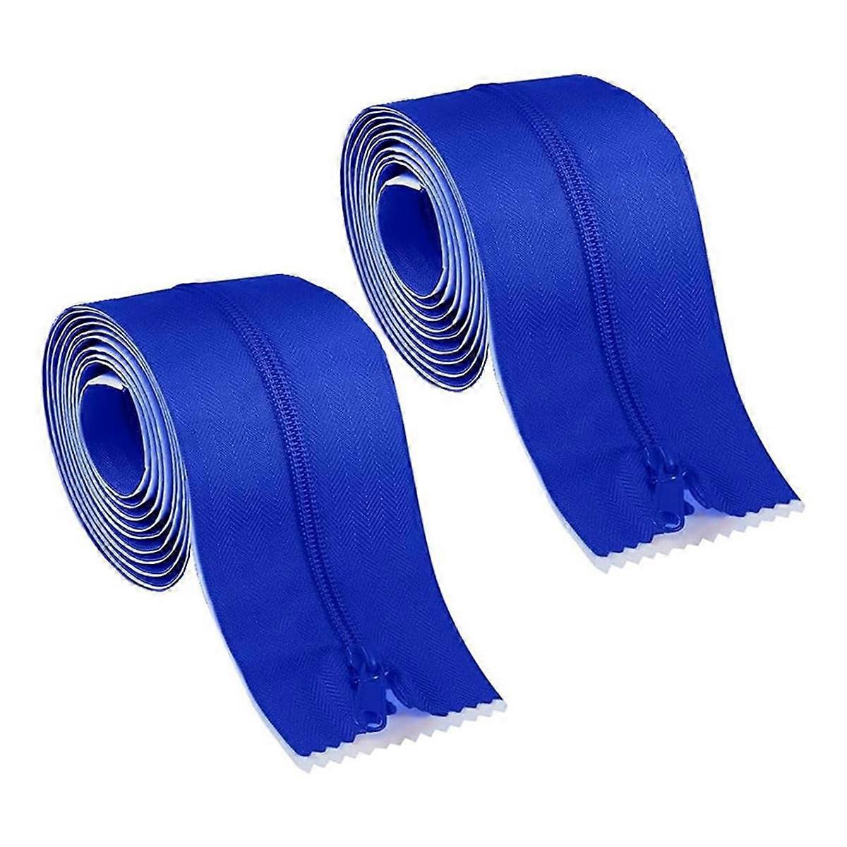 2 Roll Heavy Duty Zipper Dust Barrier Zipper 3 Inch X 7 Ft Construction Zipper Self Adhesive Zipper