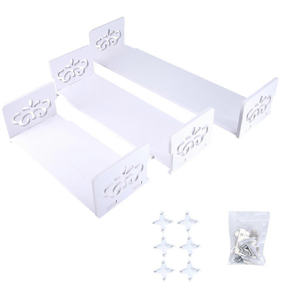 Floating 3 Wall Shelves Bookshelf Display Wall Shelf Storage Rack