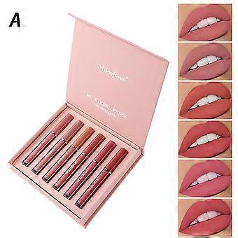 6PCS MAXFINE læbestift sæt Box læbestift kvinders jubilæum fødselsdag lipgloss sæt 12ML