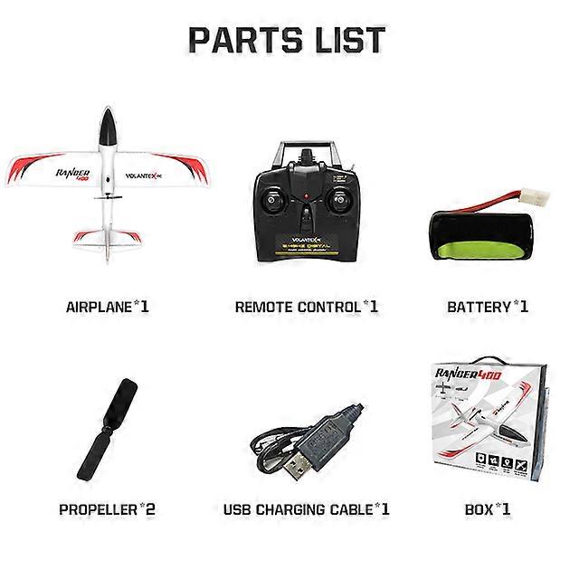 761-6 RC Airplane 2.4GHz 3 Channel Gyro Ranger 400 RC Plane Glider EPP Trainer Warbird Fixed Wing RTF One-Key U Turn aircraft