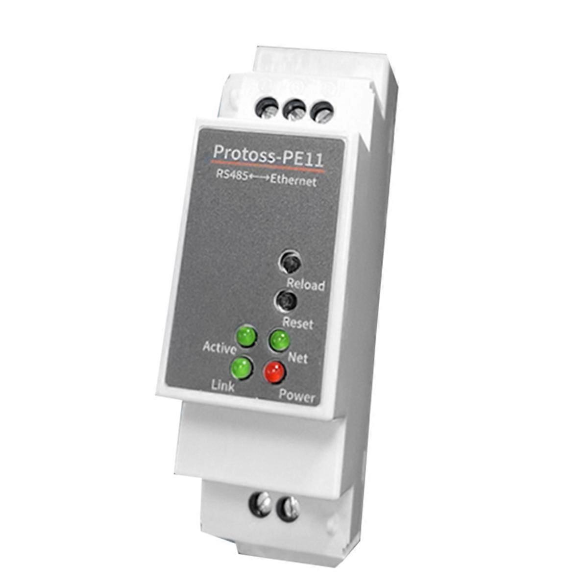 DIN-Rail Serial Port RS485 to Ethernet Converter Server Protoss MQTT PE11-H Support Modbus RTU