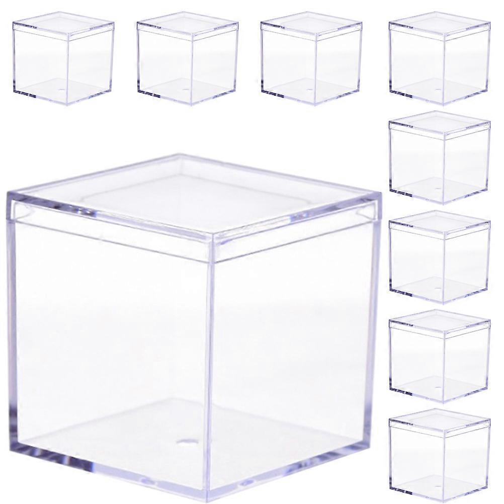 9pcs Mini Square Candy Box Sample Box Multifunctional Storage Box Candy Holder