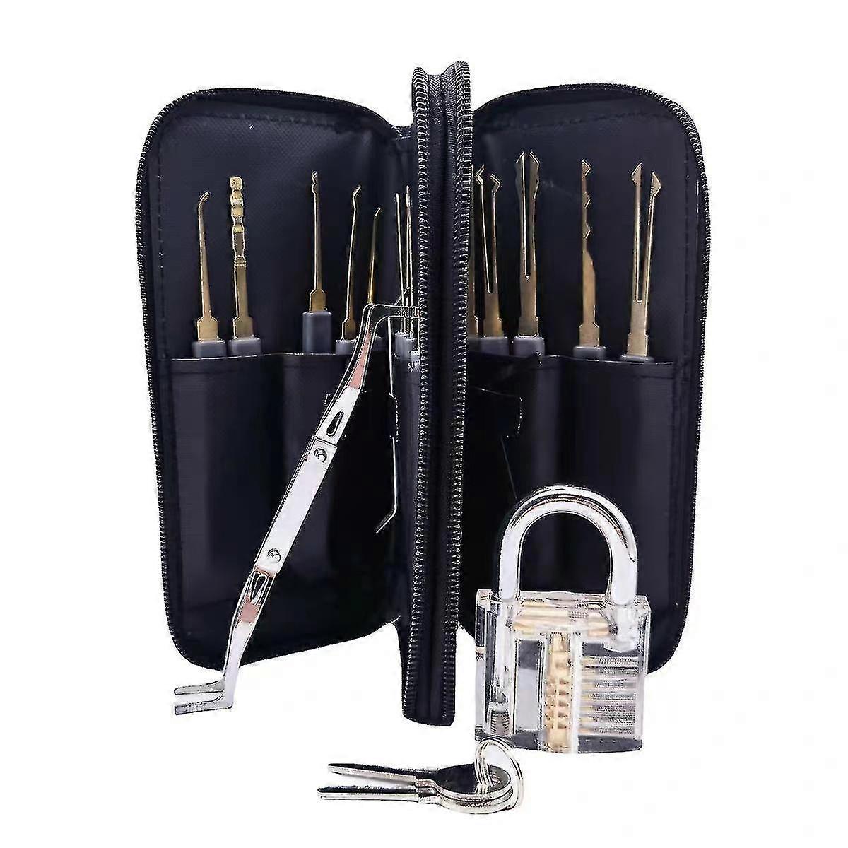 24-Piece Lock Pick Set, Practice Set for Lock Picking