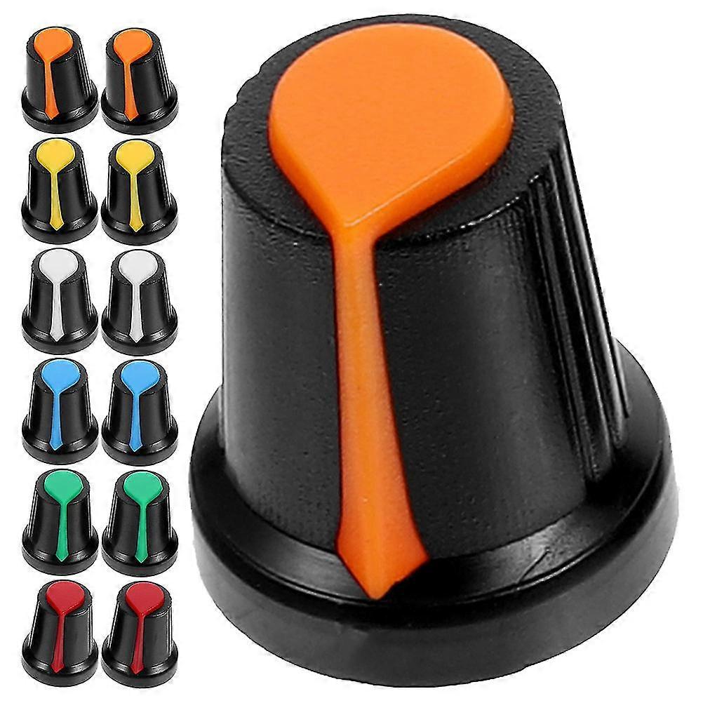 48pcs Electric Guitar Volume Knobs Knurled Shaft Potentiometer Knobs Guitar Volume Tone Caps