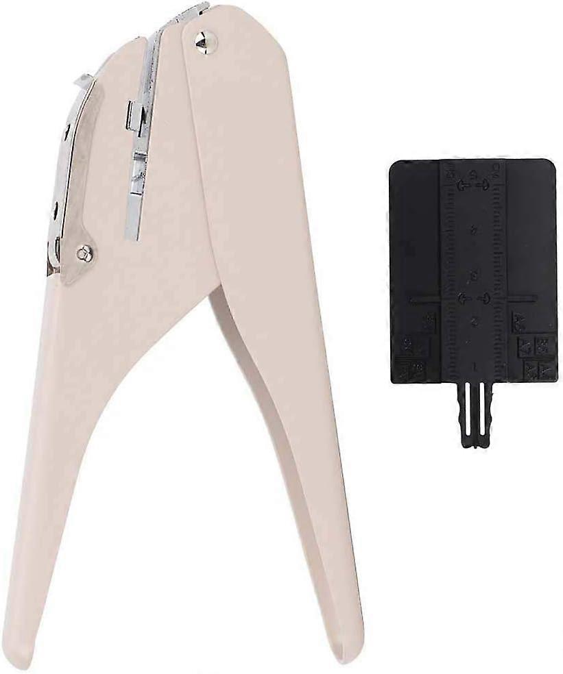 Mushroom Hole Puncher  Handled One Hole Puncher for Loose-Leaf Pages Notebook Offices School Supplies(Beige)