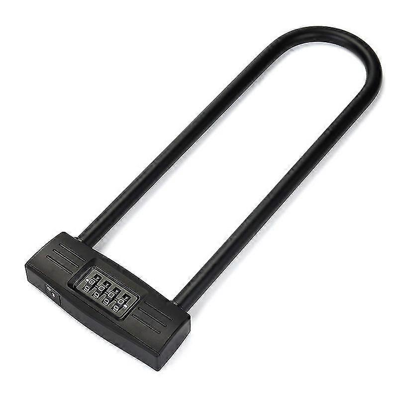 4-cifret U-lås Motorcykellås / Cykellås - Låsbar kombinationslås / genbosættelig D Til cykler / Låsbar dør . (sort)et stykke Jskee