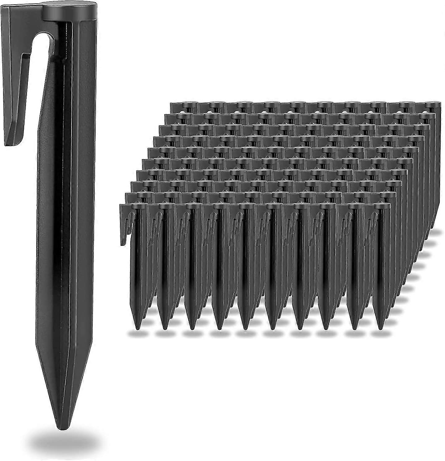 100 pack mower boundary wire stakes, ground anchor stakes, hooks