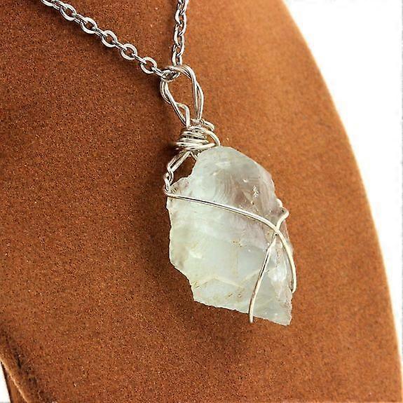 Raw Green Fluorite Necklace