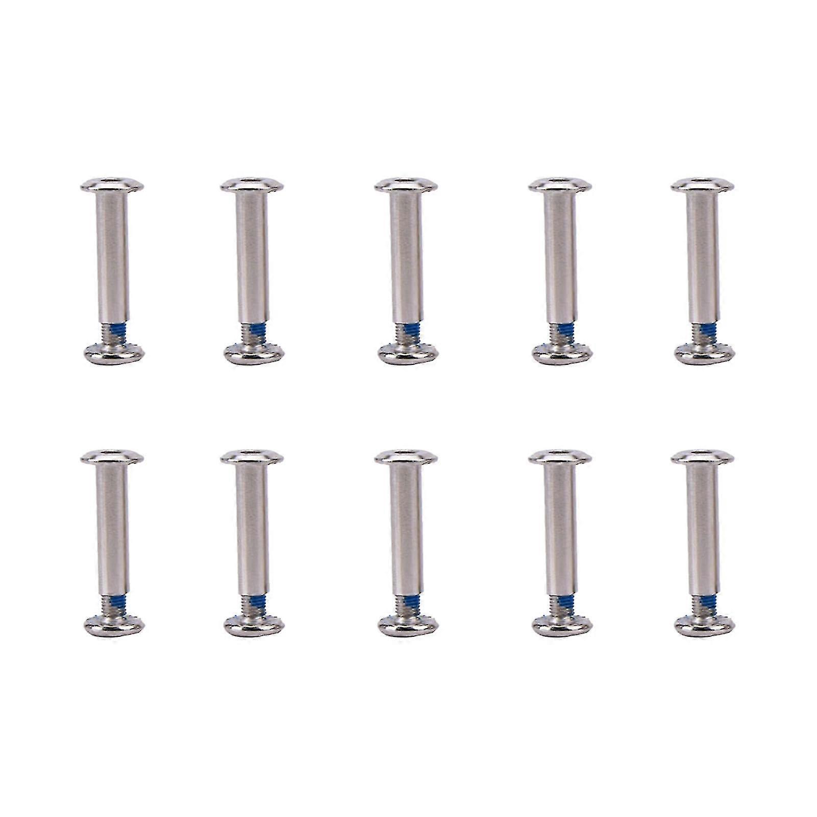 10pcs Iron Galvanized Roller Skating Wheel Axle Inline Skate Bolt Durable Solid