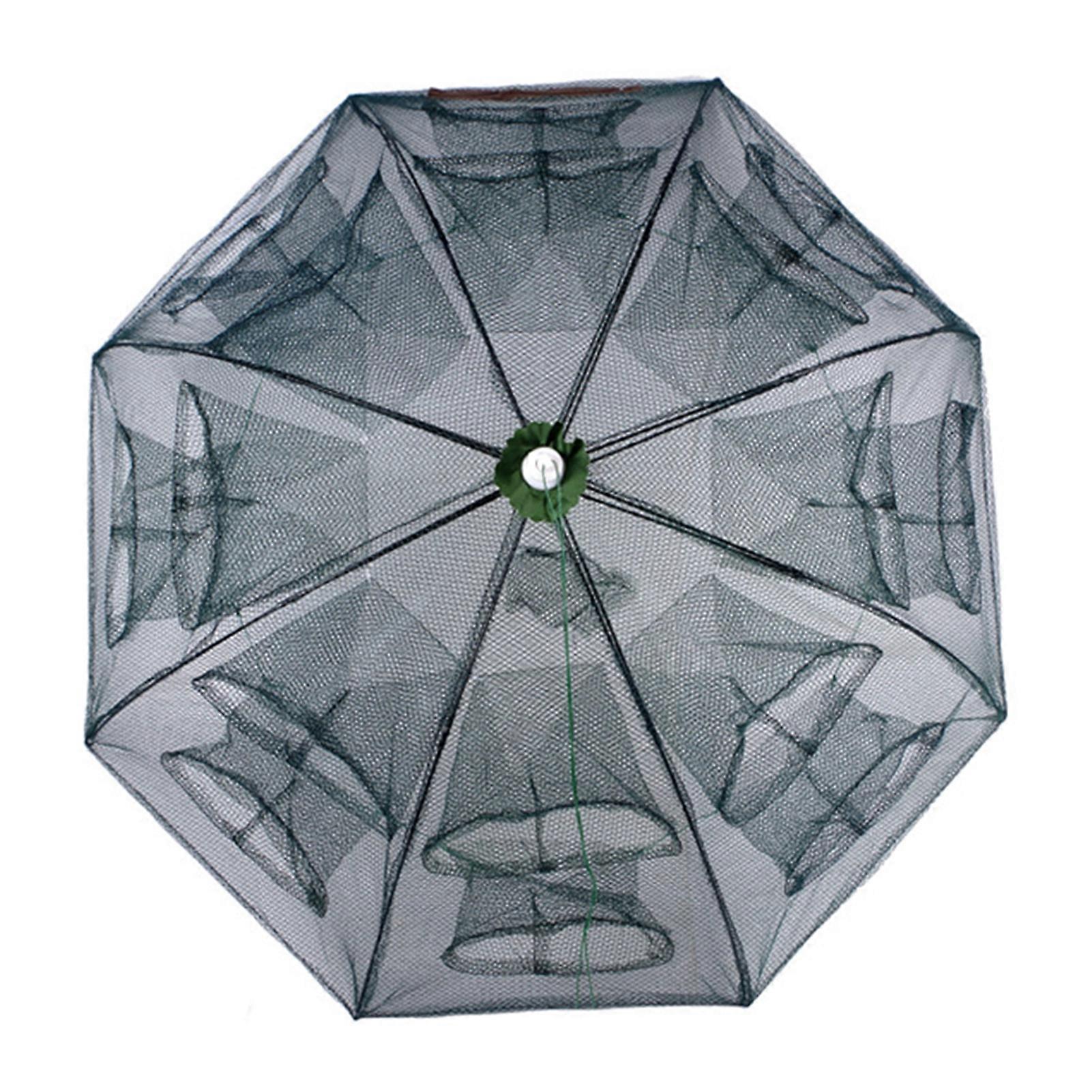 Foldable Catch Fish Cage Net Fishing Bait Cast Net Fish Net Cage Landing Net