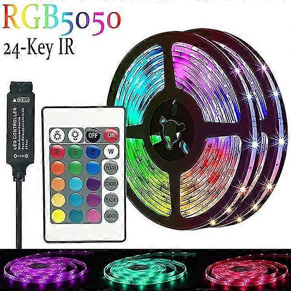 10m Smart Bluetooth RGB LED Strip Light with Remote Control and Synchronization