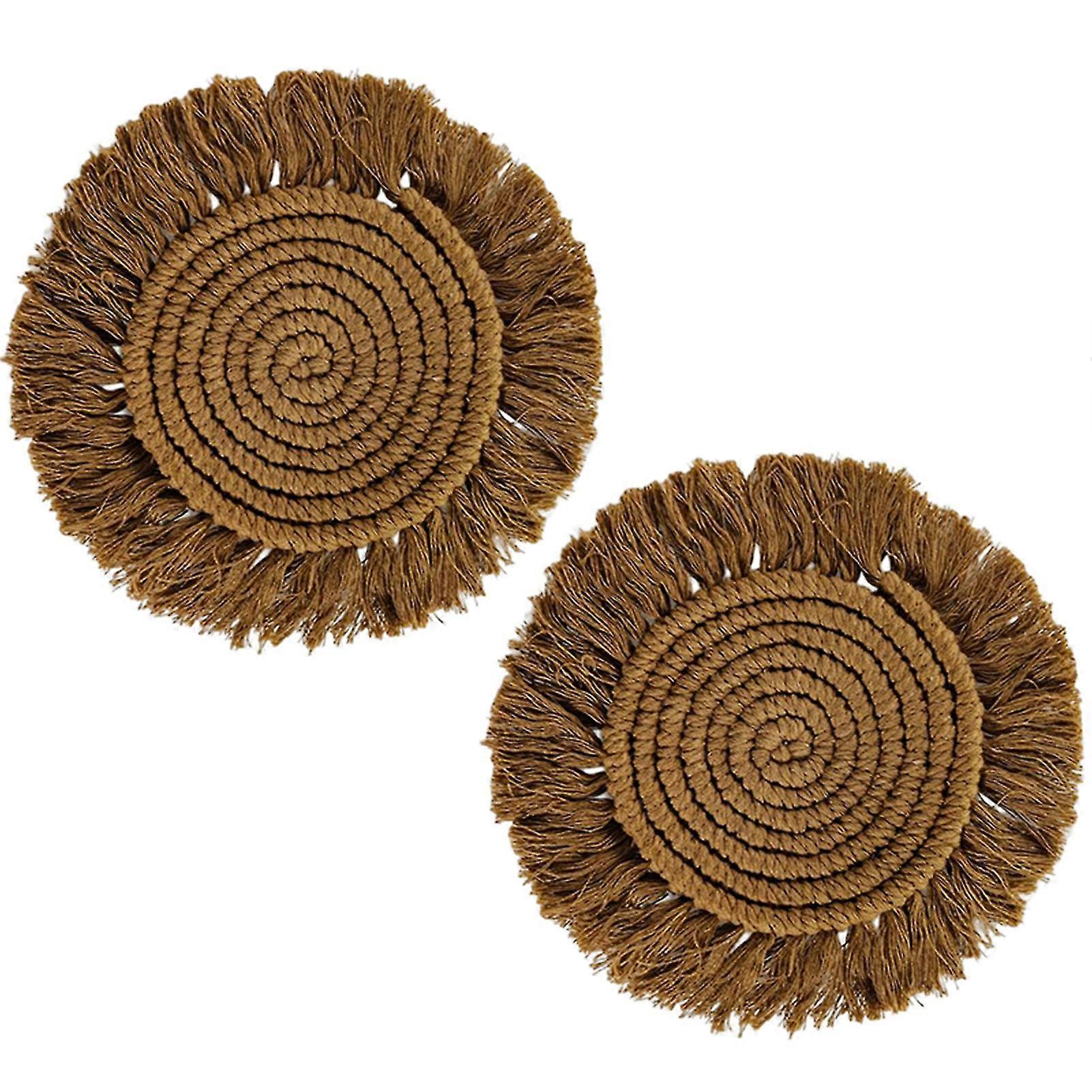 Scandinavian Hand-woven Insulation Mat Soft And Durable Materials For Desktop