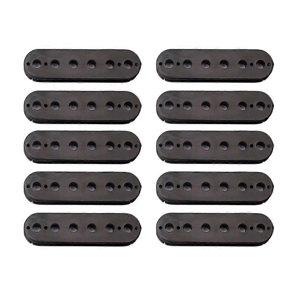10Pcs 50mm Black Plastic Humbucker Pickup Bobbin Guitar Screw Side for Pickup Guitar Accessories