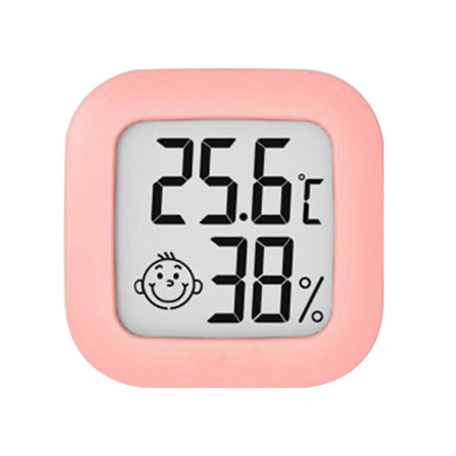 Mini Digital LCD Thermometer Hygrometer with Smile Face Indoor Temperature Humidity Meter Electronic Monitor Gauge for Home Room Office