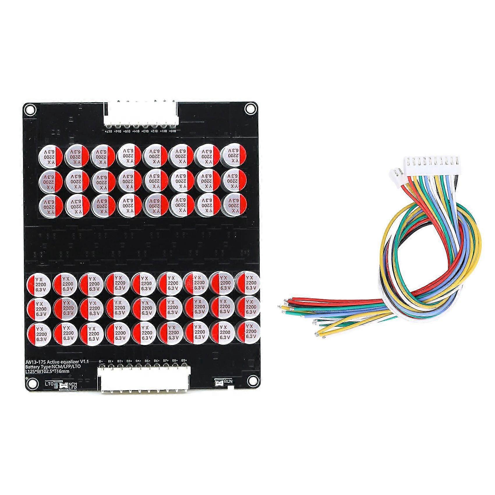13s 14s 15s 16s 17s Active Equalizer Balancer Lifepo4 Lto Battery Energy Equalization Capacitor Bms