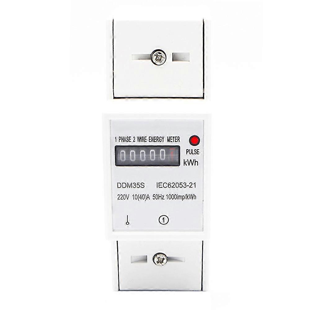 Single Phase Two Wire 220v 10-40a Energy Meter Kwh Counter Consumption Analog Wattmeter Household D