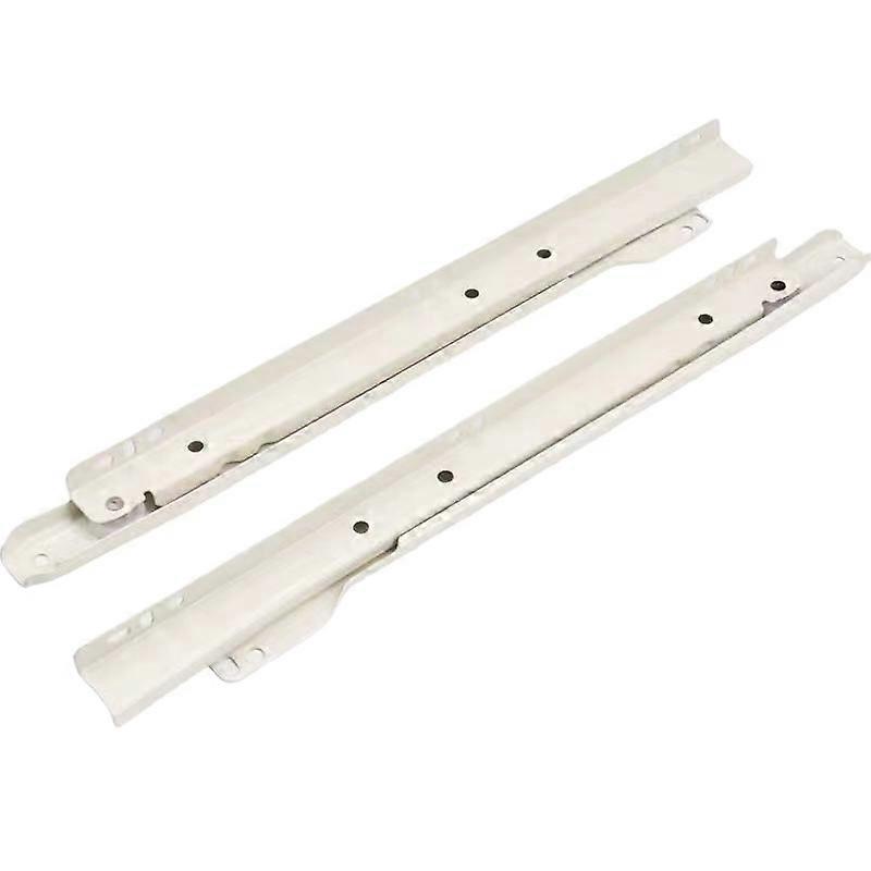 Roller slides pair slide guide railwhite25cm