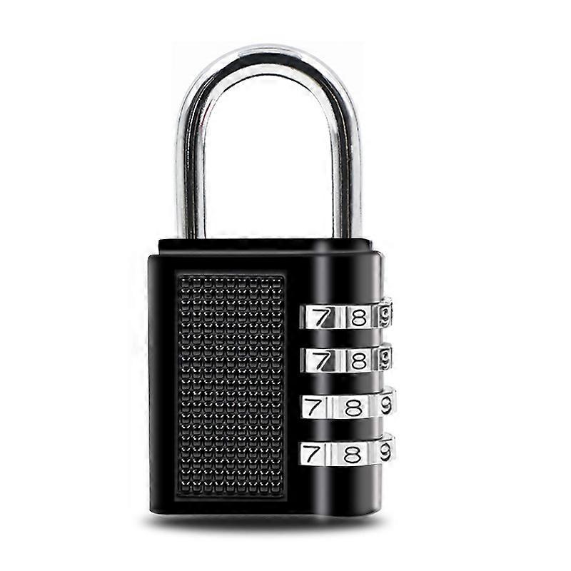 2PCS Combination Locks Outdoor Padlock for School Locker Tool Box Pad Lock Small Combo Digit 40*48mm4 Digit Code Outdoor Locker Lock Key (Black)