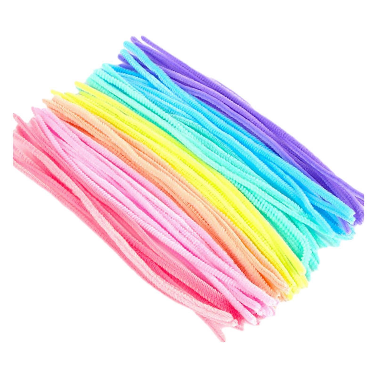 200Pcs Colorful Plush Pipe Cleaners Craft Kit Flexible & Bendable Wire Chenille Stems DIY Craft Decoration Making Kit Art Project Craft Projects Suppl