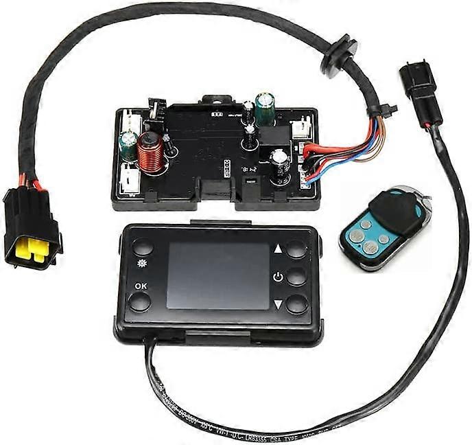 Scheda Di Controllo Riscaldatore Diesel 12V – Kit Con Telecomando LCD A 50m E Interruttore 5 Tasti Per Riscaldatori 5-8kW
