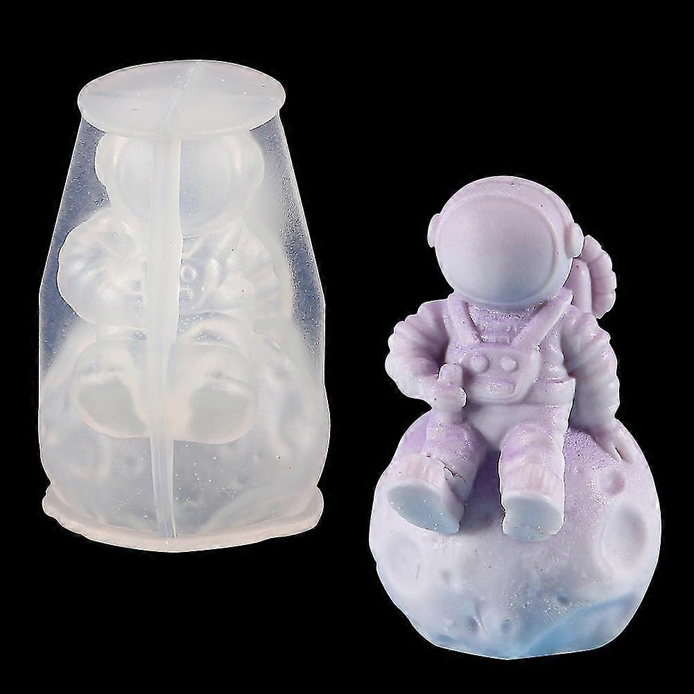 Diy Crystal Glue Dropping Silicone Lunar astronaut Glue Dropping Mold