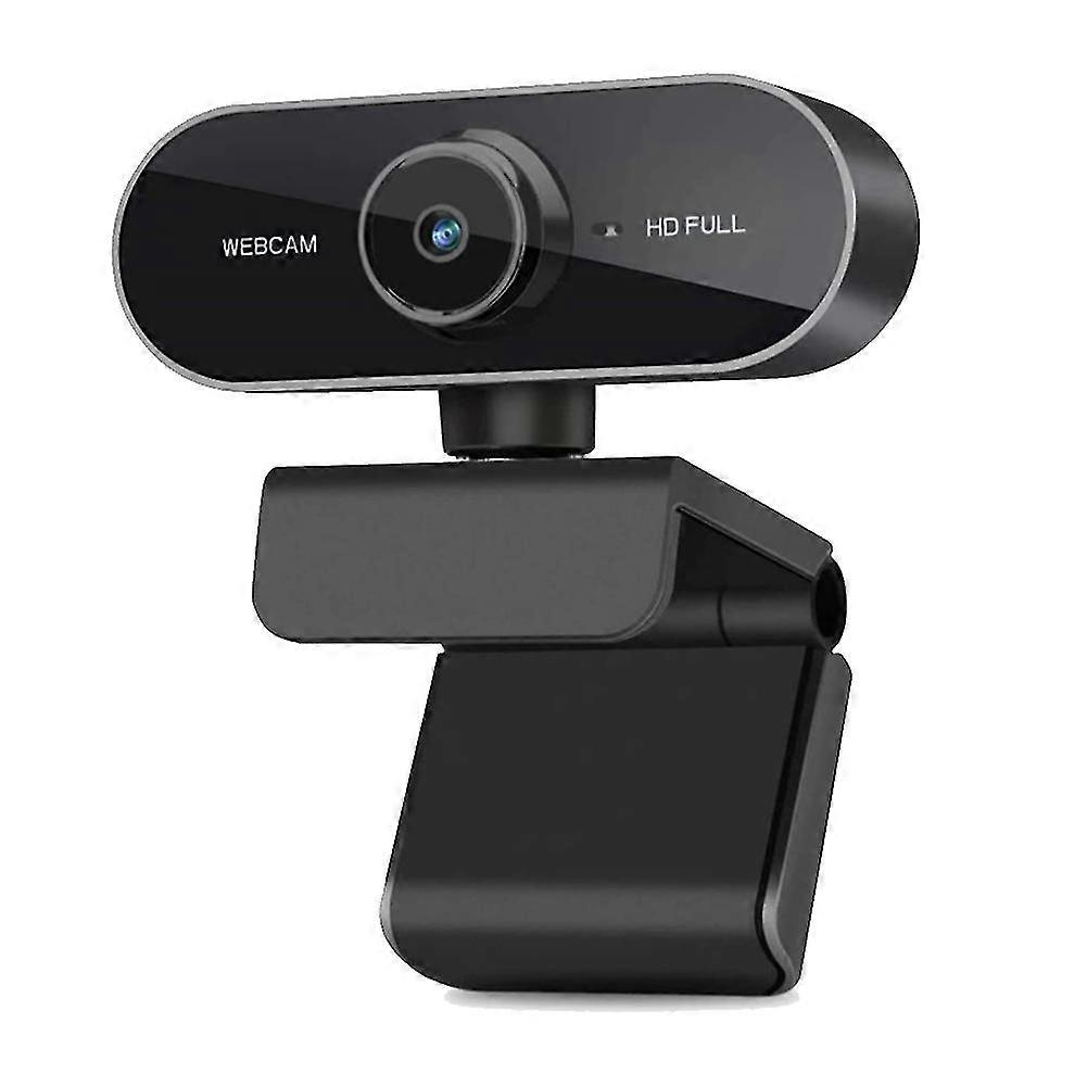 Webcam with Microphone and Tripod for PC, Desktop, Laptop, Plug and Play USB Web Camera, 1080P Full