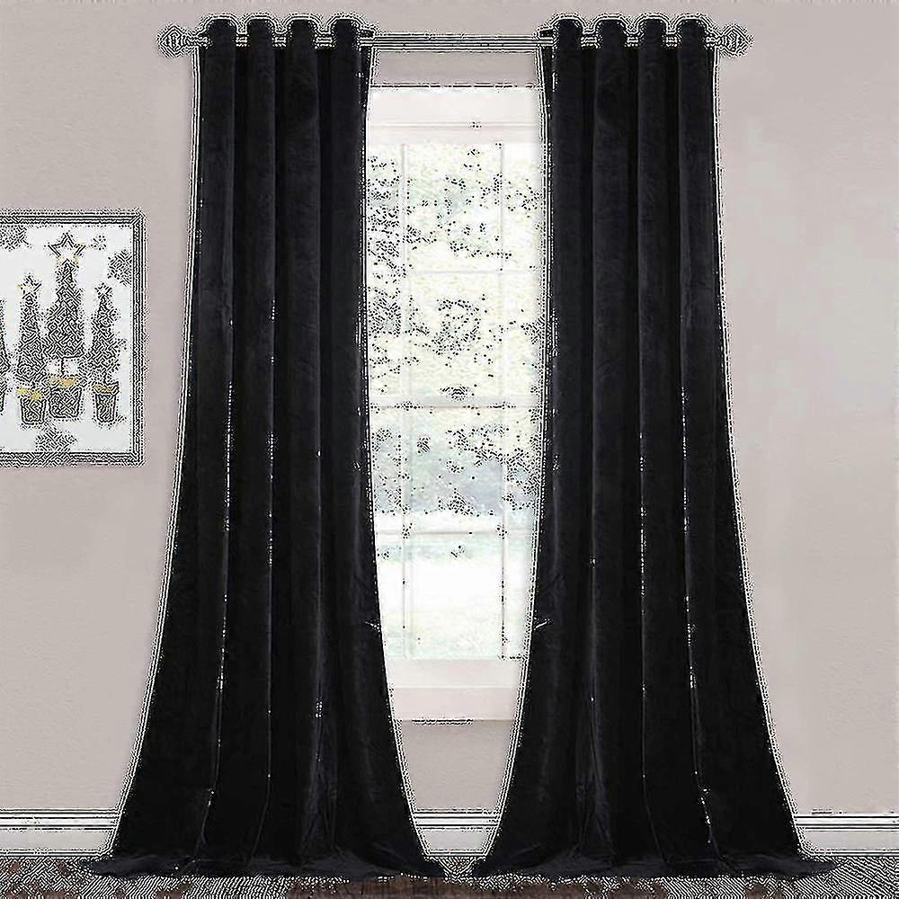 Draperii de lux izolate termic gros solid de viață eficientă Blackout Perdea