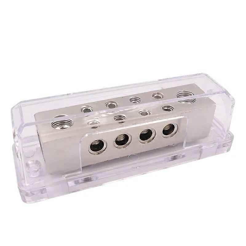 Car Audio Power Distribution Block 2*0GA In 8*8GA Out Power Distribution Block Fuse Box High Temperature Resistance Busbar Box