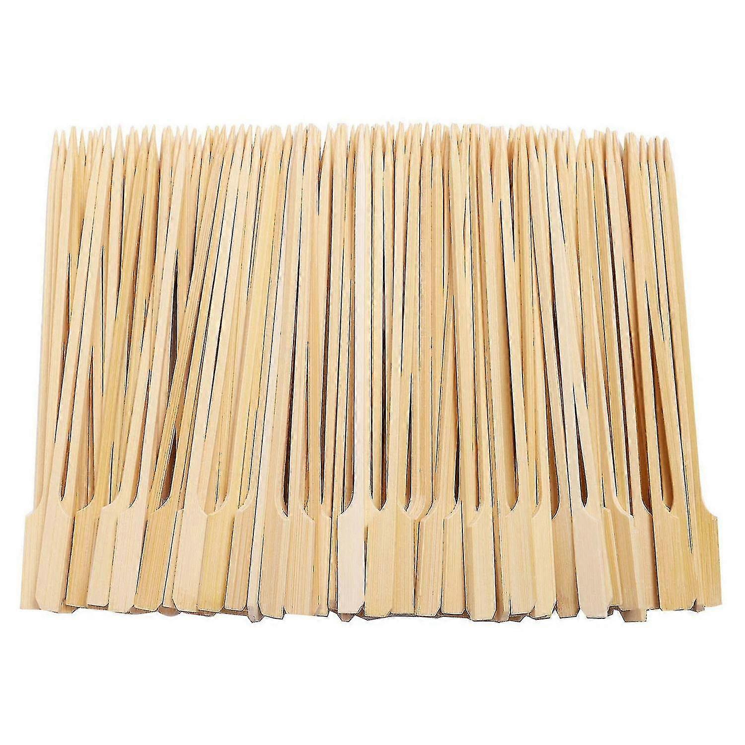 500pcs Bamboo Paddle Skewers Barbecue Bamboo Skewers Sticks For Barbeque Kebabs Cocktails Buffets P