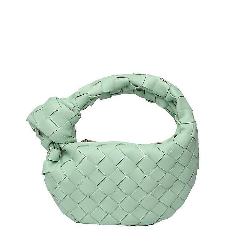 Women&#39;s Soft Leather Woven Hobo Knotted Strap Bag Purse Shoulder Crossbody Bag