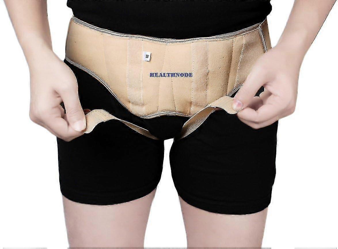 חגורת בקע מפשעתי לגברים לאחר ניתוח בקע לשיכוך כאבים סד Truss לזוגי/יחיד מפשעתי סופריור נוחות ולחץ יציב 2 נשלף F