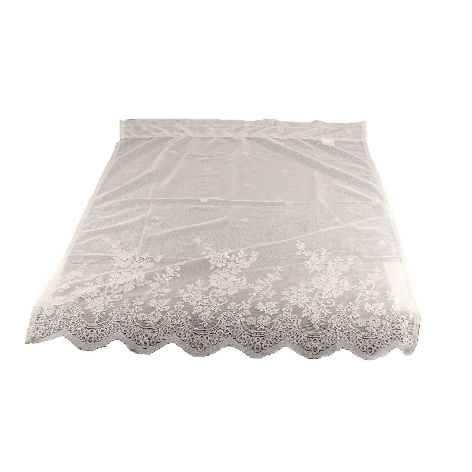 キッチンコーヒーカーテンロッドレースショートCurtain_Giftsと景品付きの小さな新鮮な仕上げの小さなカーテン