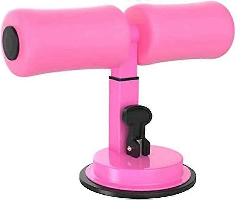 Portable Sit-up Bar, Adjustable Self-aspirating Sit-up Bar, Multifunctional Abdominal Workout Tool (pink)