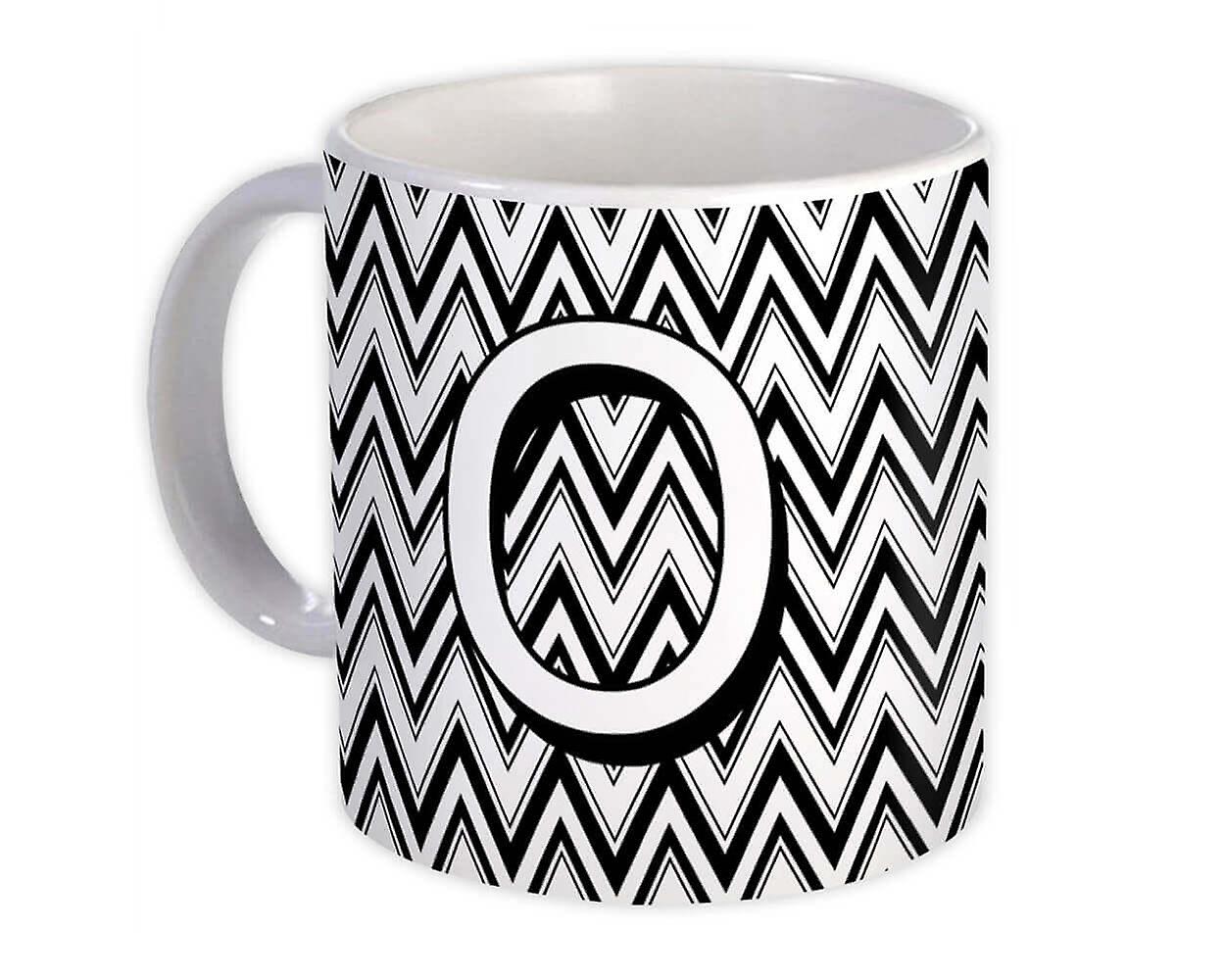 Hediye Kupa: Monogram Letter O Alfabesi