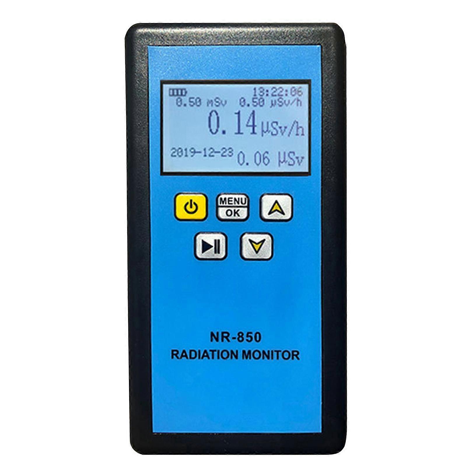 Nuclear Radiation Detector Radioactive Marble Ionization Tester Sound Light Vibration Alarm LCD Screen Radiation Monitor NR 750/850 (Relative Inherent