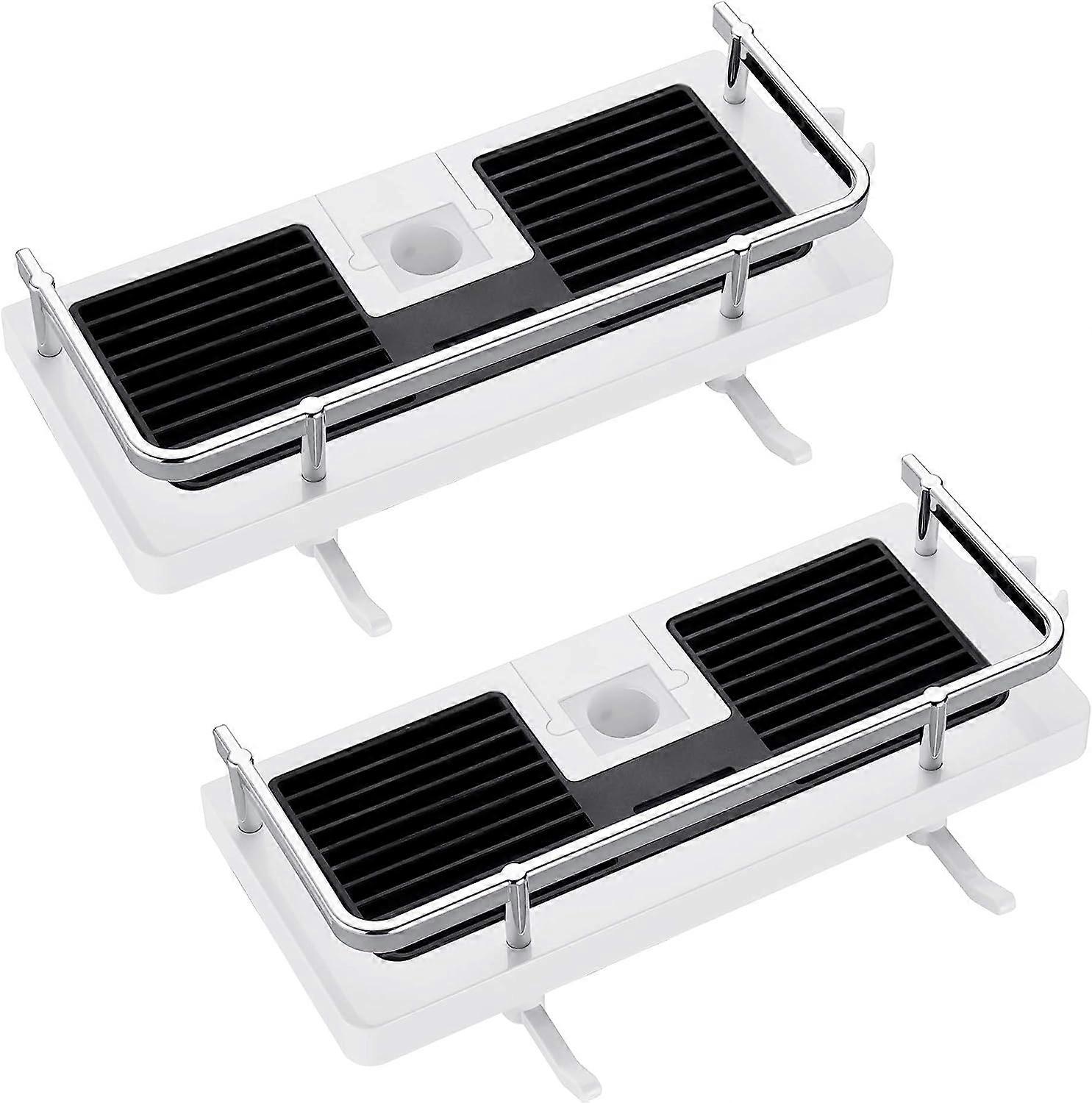 2 shower shelves (white)