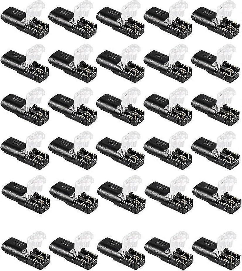 Double Wire Plug-in Connector (30 Pack) with Locking Buckle