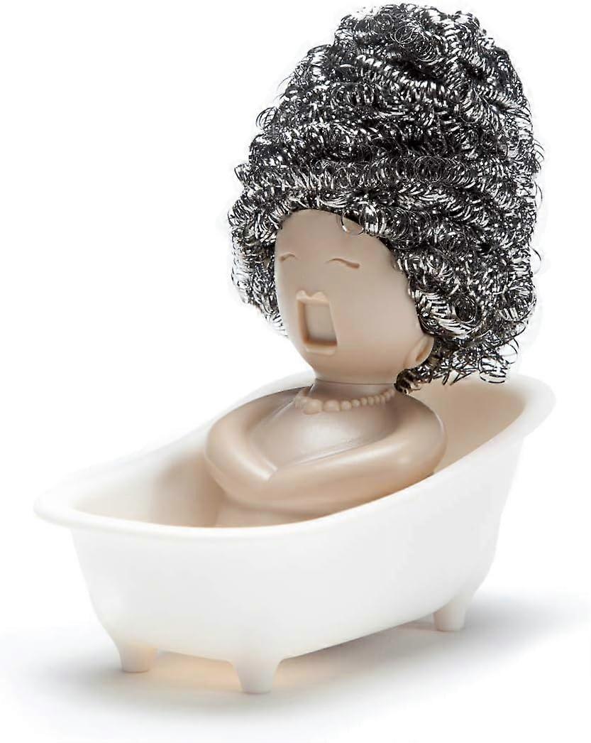 Soporte de esponja de telenovela, blanco